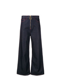 Темно-синие джинсовые широкие брюки от MiH Jeans