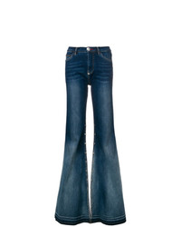 Темно-синие джинсовые широкие брюки от Philipp Plein