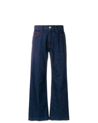 Темно-синие джинсовые широкие брюки от The Seafarer