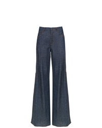Темно-синие джинсовые широкие брюки от Tufi Duek
