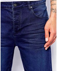 Мужские темно-синие джинсовые шорты от Asos
