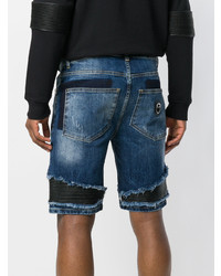 Мужские темно-синие джинсовые шорты от Frankie Morello