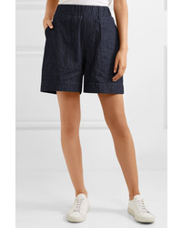 Женские темно-синие джинсовые шорты от Tomas Maier