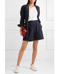 Женские темно-синие джинсовые шорты от Tomas Maier