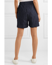 Женские темно-синие джинсовые шорты от Tomas Maier