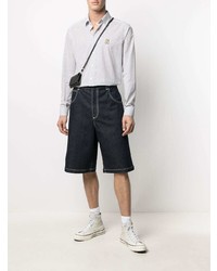 Мужские темно-синие джинсовые шорты от Moschino