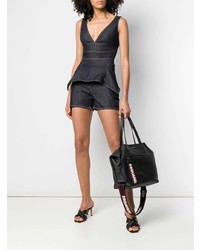 Женские темно-синие джинсовые шорты от Dsquared2