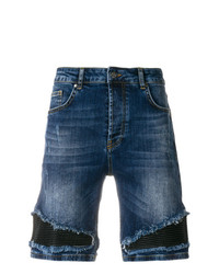 Мужские темно-синие джинсовые шорты от Frankie Morello