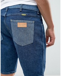 Мужские темно-синие джинсовые шорты от Wrangler