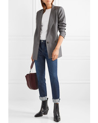 Темно-синие джинсы-бойфренды от J Brand