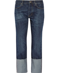 Темно-синие джинсы-бойфренды от MiH Jeans