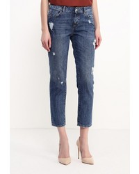 Темно-синие джинсы-бойфренды от Motivi