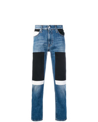 Мужские темно-синие джинсы в стиле пэчворк от Calvin Klein Jeans