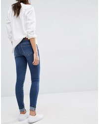 Женские темно-синие джинсы в стиле пэчворк от Vero Moda