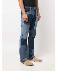 Мужские темно-синие джинсы в стиле пэчворк от Children Of The Discordance