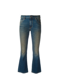 Темно-синие джинсы-клеш от 6397