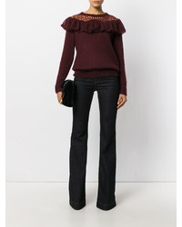 Темно-синие джинсы-клеш от Stella McCartney