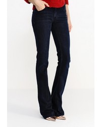 Темно-синие джинсы-клеш от Armani Jeans