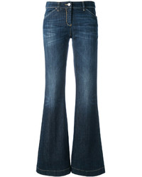 Темно-синие джинсы-клеш от Armani Jeans
