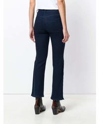 Темно-синие джинсы-клеш от Chloé