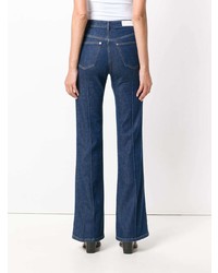 Темно-синие джинсы-клеш от Sonia Rykiel