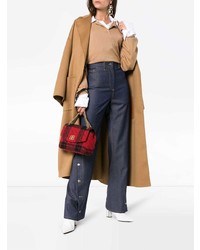 Темно-синие джинсы-клеш от Wright Le Chapelain