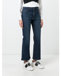 Темно-синие джинсы-клеш от J Brand