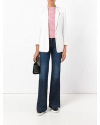 Темно-синие джинсы-клеш от Armani Jeans