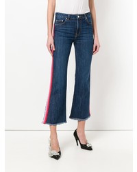 Темно-синие джинсы-клеш от MSGM