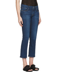 Темно-синие джинсы-клеш от Frame