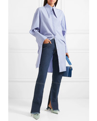 Темно-синие джинсы-клеш от MARQUES ALMEIDA