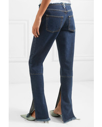 Темно-синие джинсы-клеш от MARQUES ALMEIDA