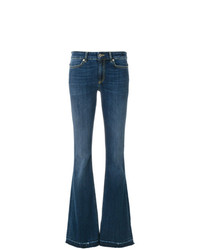 Темно-синие джинсы-клеш от Dondup