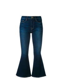 Темно-синие джинсы-клеш от Frame Denim