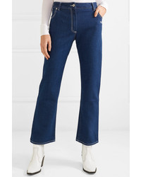 Темно-синие джинсы-клеш от Off-White