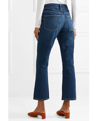 Темно-синие джинсы-клеш от Eve Denim