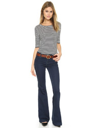 Темно-синие джинсы-клеш от Free People