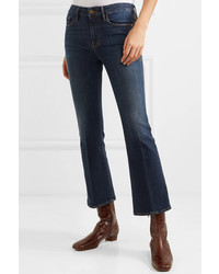 Темно-синие джинсы-клеш от Frame