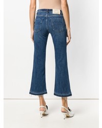 Темно-синие джинсы-клеш от Pinko