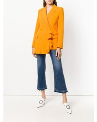 Темно-синие джинсы-клеш от Pinko