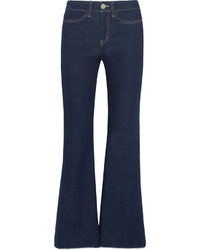 Темно-синие джинсы-клеш от MiH Jeans