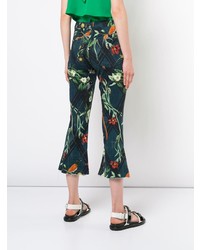 Темно-синие джинсы-клеш от Patbo