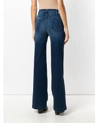 Темно-синие джинсы-клеш от Mother