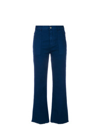 Темно-синие джинсы-клеш от Stella McCartney