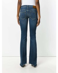 Темно-синие джинсы-клеш от Dondup