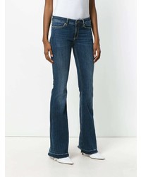 Темно-синие джинсы-клеш от Dondup