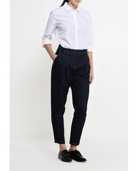 Темно-синие джинсы-клеш от Trussardi Jeans