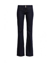 Темно-синие джинсы-клеш от Trussardi Jeans