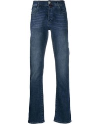Мужские темно-синие джинсы с вышивкой от Billionaire