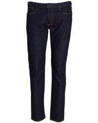 Мужские темно-синие джинсы с вышивкой от Emporio Armani